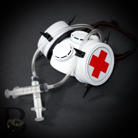 Halloween Adult Mouth Mask Ventilator Gas Mask - Picture 3 of 4